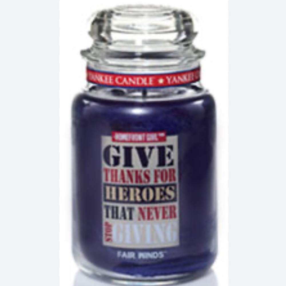 Yankee Candle Large Jar Candle 22oz -Fair Winds Homefront Girl Give Thanks